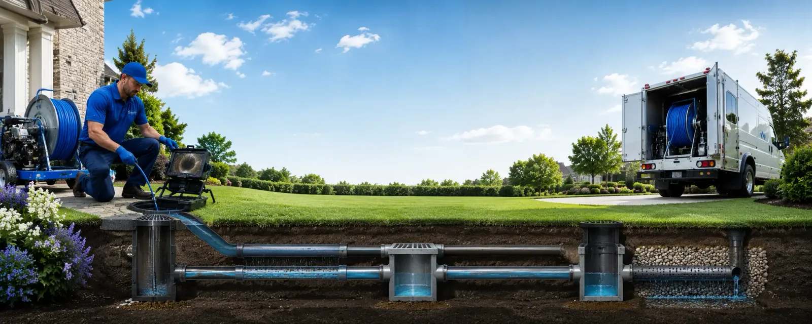 Outdoor drain cleaning information for Bath, MI